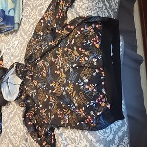 Floral Black Hoodie